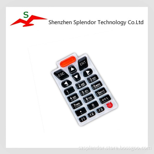 Custom shape waterproof silicone rubber keypad